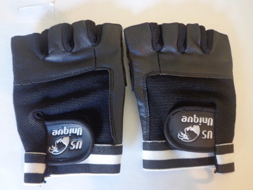 WEIGHT LIFTING GYM GLOVES BLACK LEATHER BRAND NEW MEN XX-LARGE
