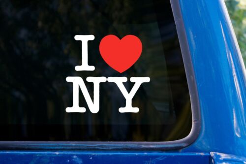 I Love NY vinyl sticker decal New York State car laptop 