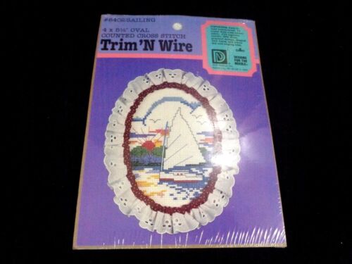 Designs For The Needle Sailing Trim 'N Wire Counted Cross Stitch Kit 8402 NEW 