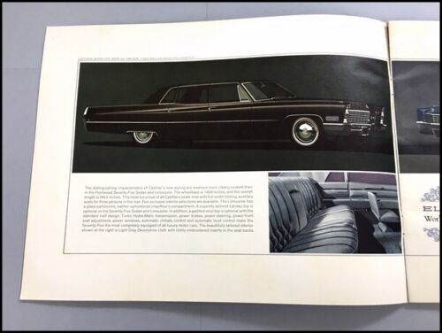 Eldorado Fleetwood Coupe deVille Brougham 1967 Cadillac Sales Brochure Catalog