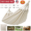 Double Camping Fabric Canvas Hammock Hanging Swing Bed Chair for Patio Travel