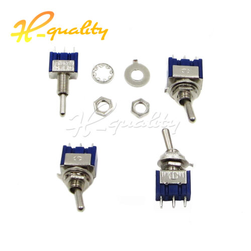 2//5//10pcs MTS-102//103 Mini 3 PIN BLUE Toggle Switch SPDT On-On//On-Off-On
