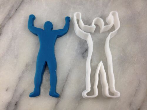 Wrestling Boxing Champion Cookie Cutter Outline CHOOSE YOUR OWN SIZE 