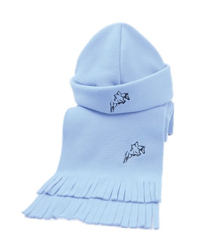 Choice Of Colour One Size Horse Equestrian Hy Matching Fleece Hat /& Scarf Set