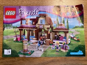 LEGO FRIENDS: Heartlake Riding Club (41126) with box, instructions and girls