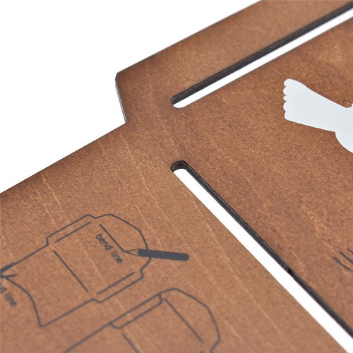 Vintage Envelope Making Template Wooden Retro Style DIY Stencil Manual Accessory