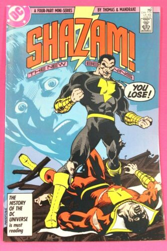 Shazam The New Beginning #3 of 4 Mini-Series Black Adam Comic DC Comics F-/F 