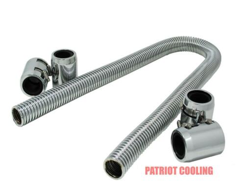 Radiator Hose Kit 48" Chrome with 4 Couplings/fits 514 Ford 1978 Mustang II 