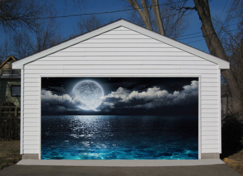 3D Sea moon 44 Garage Door Murals Wall Print Decal Wall Deco AJ WALLPAPER UK 