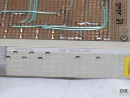 Details about   Siemens 6DC5005-8AC Simadyn/6DC5005-8AC/ E-Stand 01 
