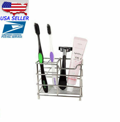 Brand New Stainless Steel Bathroom Toothbrush Toothpaste Holder Razor Stand
