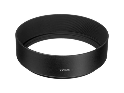 72mm Black Metal Normal Angle Screw in Lens Hood 72mm Thread UK SELLER 