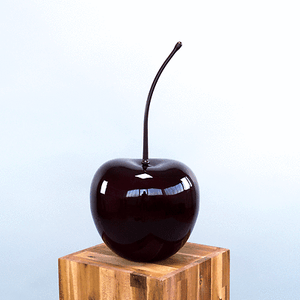 Deko Obst Kirsche Bordeauxrot-26x22x50cm