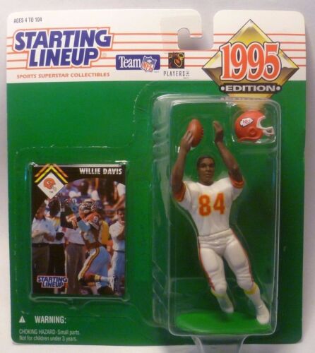 1995  WILLIE DAVIS Sports Figurine -Kansas City Chiefs SLU Starting Lineup