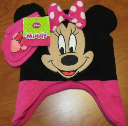 Details about   NEW DISNEY BABY GIRLS MINNIE MOUSE HAT & MITTEN SET ONE SIZE NWT $18 