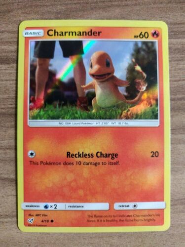 Charmander 4//18 2019 Pokemon TCG Card MINT HOLO Detective Pikachu
