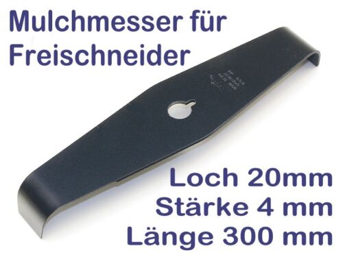 Freischneider Mulchmesser Dickichtmesser 2-Zahn 300 20 4 mm für Motorsensen