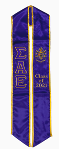 Details about  / Sigma Alpha Epsilon Class Of 2021 Graduation Stole Sash