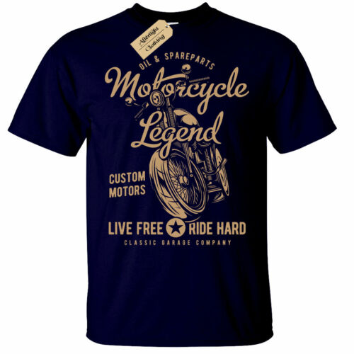 Motorrad Legende T-Shirt Herren Biker Top Motorrad