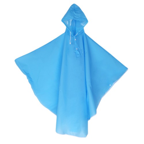 Reusable Adult Rain Hood Poncho Outdoor Camping Travel Drawstring Raincoat FA