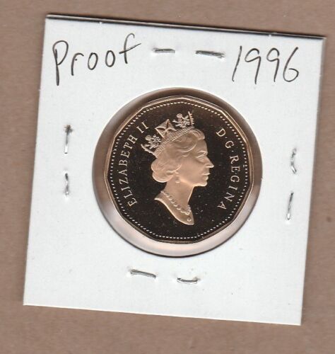 1996  Canadian Proof Loon Dollar Coin From Proof Set