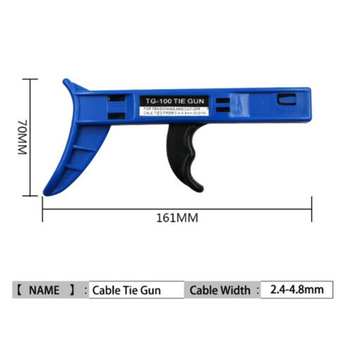 Cable Tie Gun For Nylon Cable Tie Fastening and cutting Tool TG-100 HandBO6EXZD