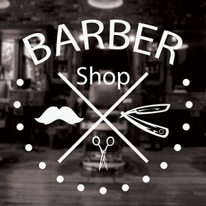 Barber Shop Sign Barbershop window sign window vinyl sign sticker decal