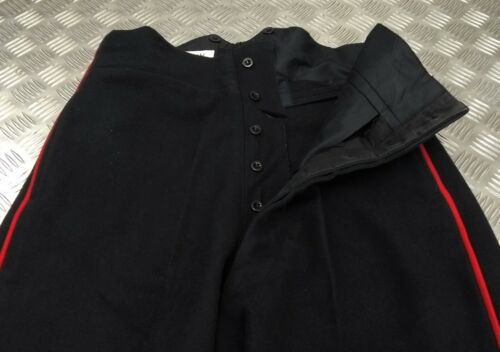 Genuine British Military Issued Footguards ETC Black Wool Dress Trousers W36" S 