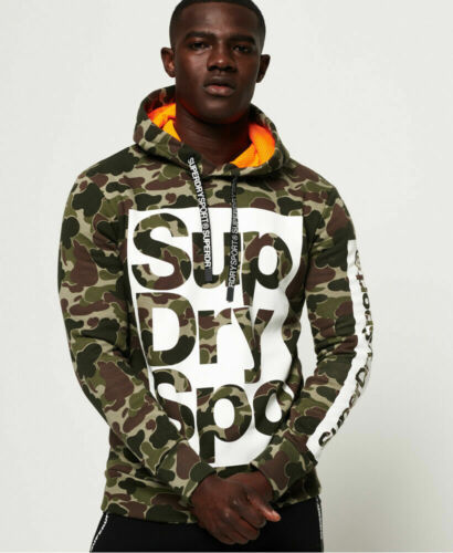 Superdry Combat Boxer Hoodie Orange &#034;X-Small/Small&#034;