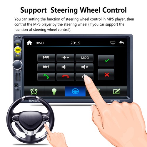 7” inch 2DIN Bluetooth Car Dash MP5 Player GPS NAVIGATION Audio Radio Stereo NEW