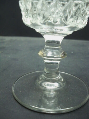 Duncan Miller Sandwich Glass Crystal Water Goblet 5 3/4" 