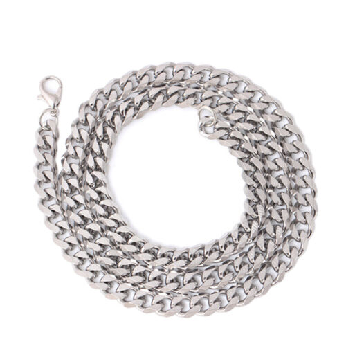 Size 4-6mm Men's Necklace Stainless Steel Cuban Link Chain Hip Hop JewelryGDRSPF 