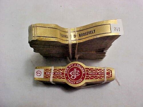 12 Bands/bundle #3 Bundles Vintage Cigar Wraps/Labels ALL DIFFERENT 200 