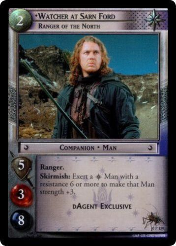Ranger of the North D/'Agent FOIL 0P129 LoTR TCG Promo Watcher at Sarn Ford