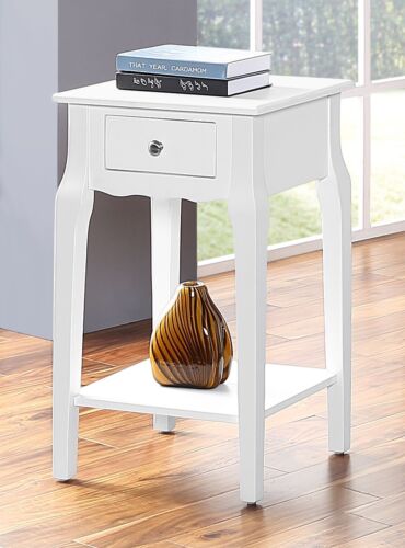 Living Room Furniture Night Stand Wood Storage Side//End Table With Drawer