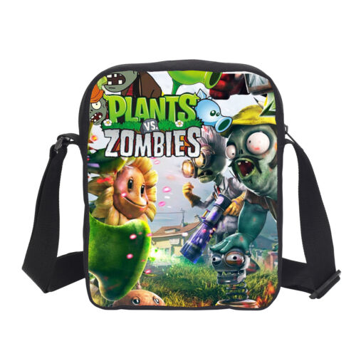 Plants VS Zombies Student Backpack School Lunch Bag Shoulder Bag Pen Bag Set Lot