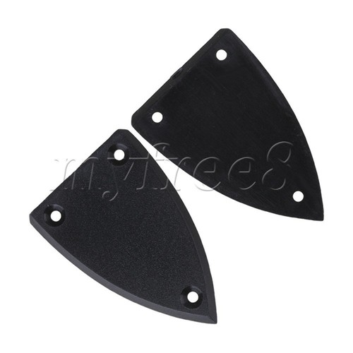 1 Satz 2 Kunststoff Schwarz Rod Abdeckungen 3Loch Fit Gitarre