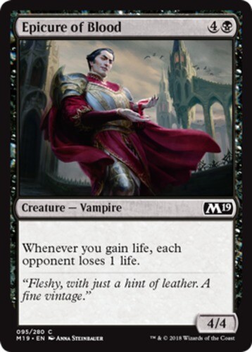 4x NM-Mint English Foil Epicure of Blood Foil Core Set 2019 magicmtg