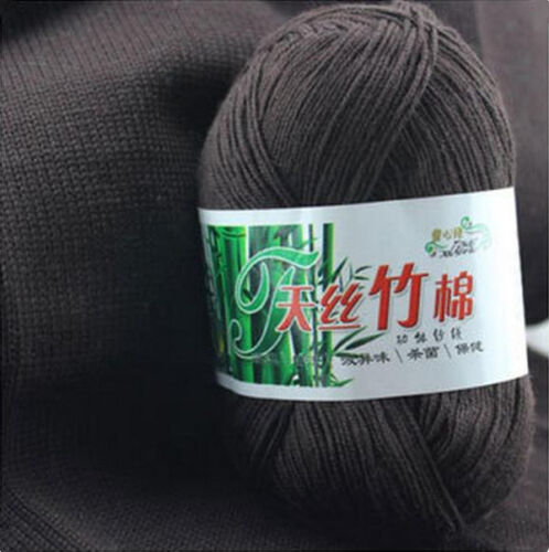 New Soft Natural Smooth Bamboo Cotton Knitting Yarn Ball Cole Yarn 50g/PC 