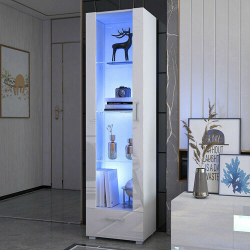 Living Room Set TV Stand Unit High Display Cabinet Cupboard Sideboard 1/3 Doors 