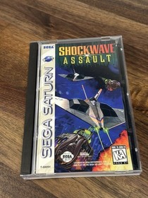 Shockwave Assault, Sega Saturn, CIB beautiful copy, reg card, mint manual & disc