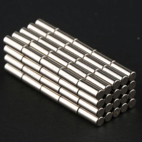 50pcs Strong Cylinder Round Magnets 3 x 5 mm Strong Fridge Neodymium Rare Earth