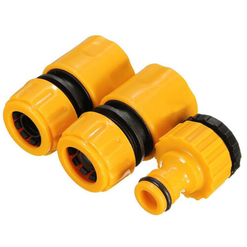 3pcs Set Garden Car Water Hose Pipe Tap Adapter Connector/&Fitting Hosepipe