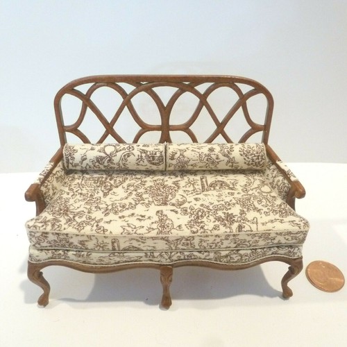 BESPAQ MINIATURE LORRAINE FRENCH SOFA 6205 ET-NWN
