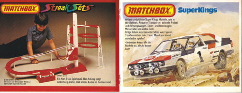 Matchbox CATALOGUE USA 1982//83 printing fresh