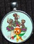 Tiki Room Orange Bird Dole Whip Christmas Xmas Jewelry Disney Pendant Necklace 