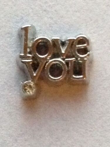 ** love you ** Floating Charm For Living Memory Lockets~Brand New~CUTE~LQQK!!! 