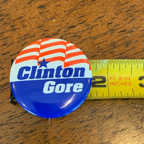 1992 BILL CLINTON AL GORE campaign pin pinback button political presidential