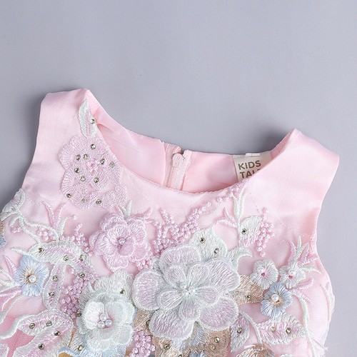 Kids Baby Girl Floral Tutu Dress Rainbow Princess Birthday Party Prom Canonicals