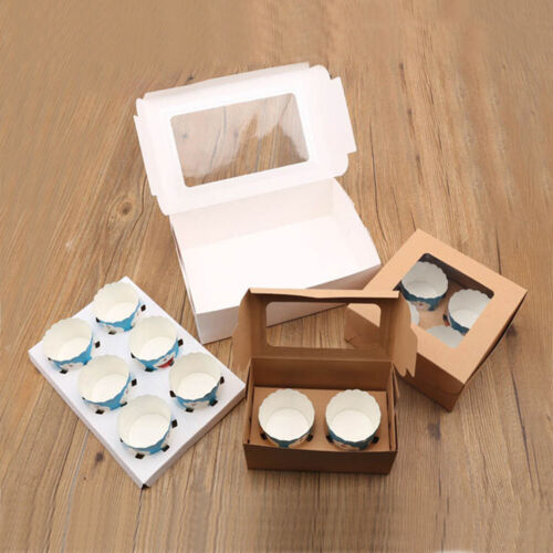 25pcs Baking Boxes Eco-Friendly Cupcake Boxes Storage Boexes Containers for Cake 